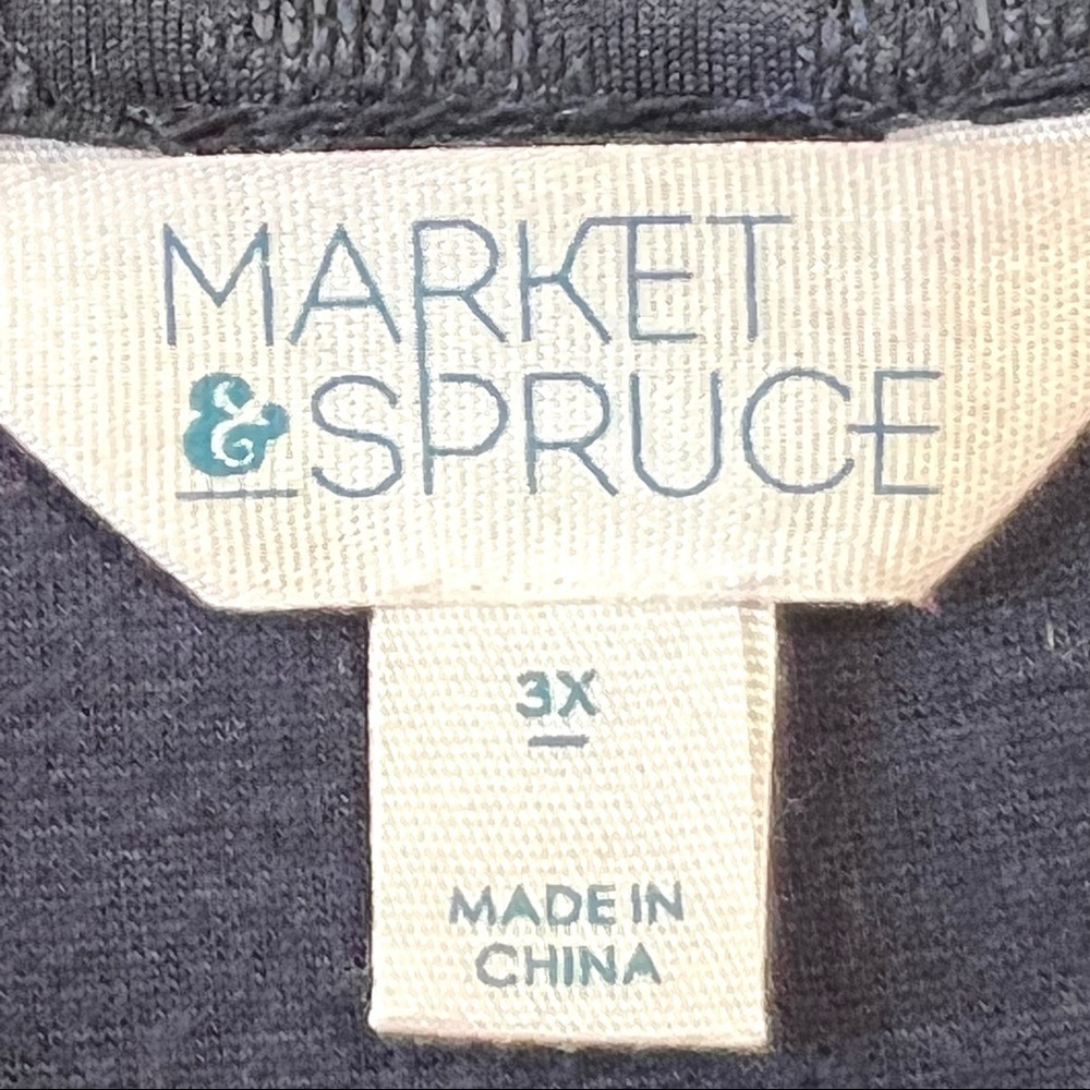 Market & Spruce Stitch Fix Navy Blue Eyelet Trapeze Swing Dress Women’s 3X - Picture 6 of 6